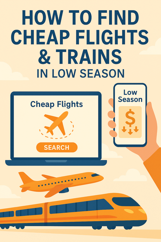 How to Find Cheap Flights & Trains in Low Season