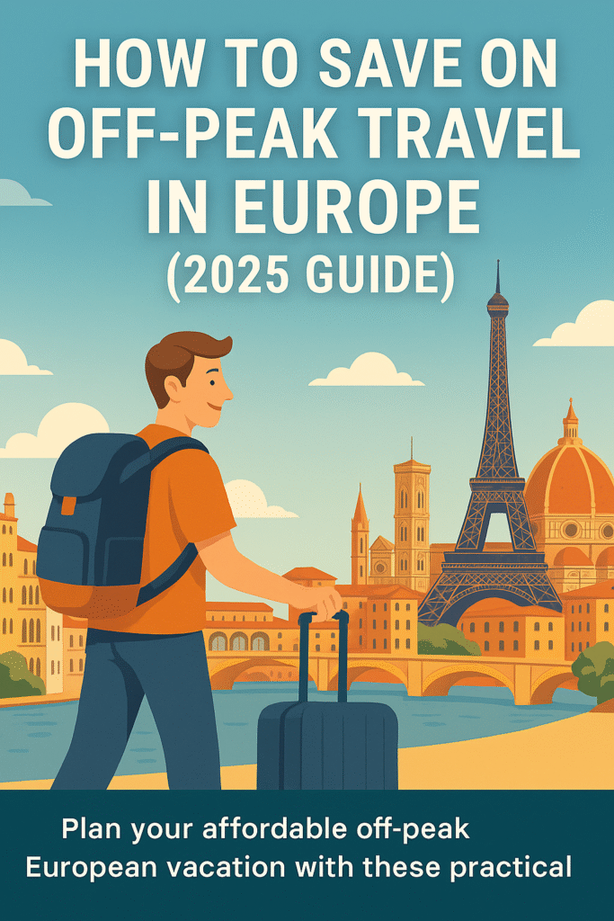 off-peak Europe travel 2025 winter travel tips illustration